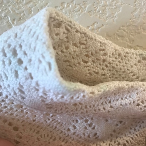 Free People Crochet Lace Keyhole Back Cropped Tank - Picture 8 of 8